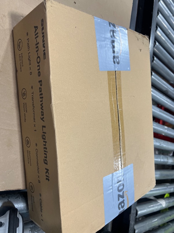 Photo 1 of SUNVIE All-in-One LED Landscape Lighting Kit, 8-Pack Low Voltage Pathway Lights with Transformer and 100FT 16/2 AWG Wire, 3000K Waterproof Landscape Lights with Connectors for Walkway Garden Yard