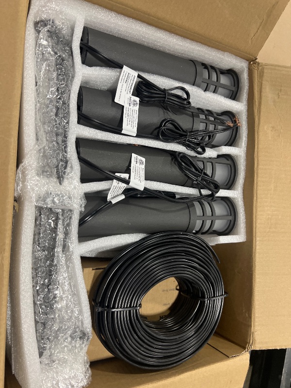 Photo 1 of SUNVIE All-in-One LED Landscape Lighting Kit, 8-Pack Low Voltage Pathway Lights with Transformer and 100FT 16/2 AWG Wire, 3000K Waterproof Landscape Lights with Connectors for Walkway Garden Yard