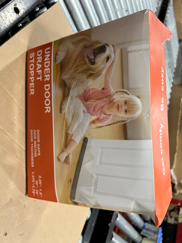 Photo 1 of (2 Pack) Under Door Draft Stopper, Under Door Blocker Size of Adjustable Size from 30" to 36", Easy Install,Gap Filler, Reduces Air Draft, Noise & Sound, Door Seal for Improved Insulation
