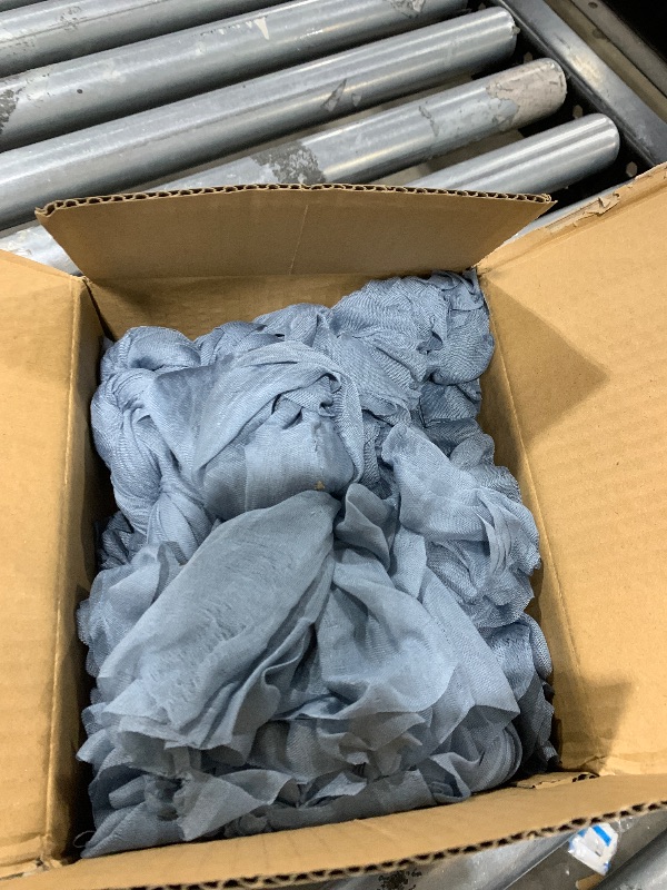 Photo 1 of 100 Pieces Cloth Napkins Dusty Blue Dinner Cheesecloth Napkins for Wedding,Wrinkled Cloth Napkins Bulk for Home Party Rustic Table Decoration, 17 x 17 Inch