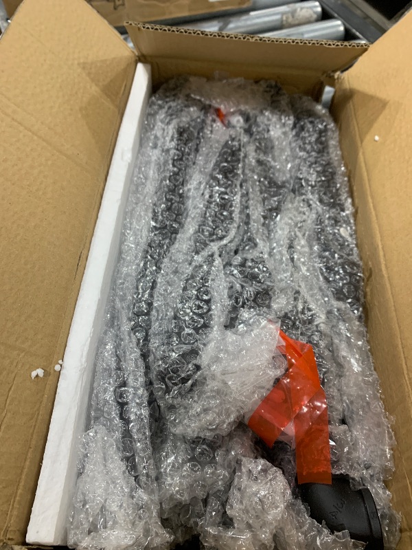 Photo 1 of IBUYKE Industrial Pipe Clothes Rack Set of 2, 50 Inch Wall Mounted Clothing Rack, Space-Saving Hanging Closet Rod, Heavy Duty Multi-Purpose Garment Rack for Laundry Room(4 Bases), Black TYJ002H-2