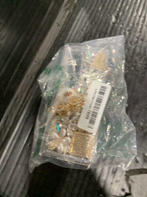 Photo 1 of Omio for Galaxy Z Fold 4 5G Case Bling, Luxury 3D Handmade Sparkle Rhinestone Iron Tower Pendant Pumpkin Car Flowers Crystal Diamond Glitter Hard PC Cover for Women Girls, White