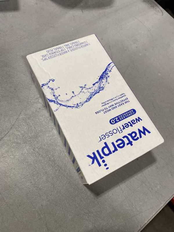 Photo 1 of Waterpik Cordless Advanced 2.0 Water Flosser For Teeth, Gums, Braces, Dental Care With Travel Bag and 4 Tips, ADA Accepted, Rechargeable, Portable, and Waterproof, Black WP-582, Packaging May Vary
