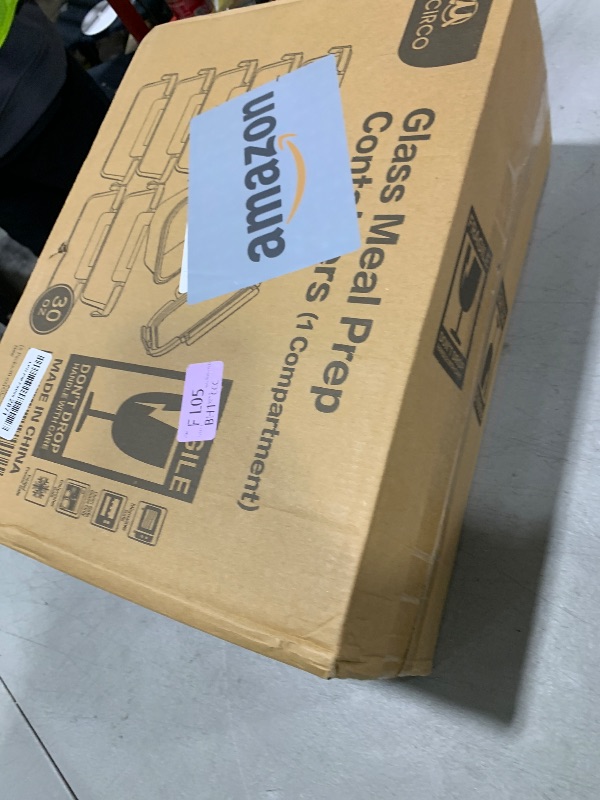 Photo 1 of [8-Pack,30 oz]Glass Meal Prep Containers,Glass Food Storage Containers,Airtight lunch Containers with Lids, Microwave, Oven, Freezer and Dishwasher