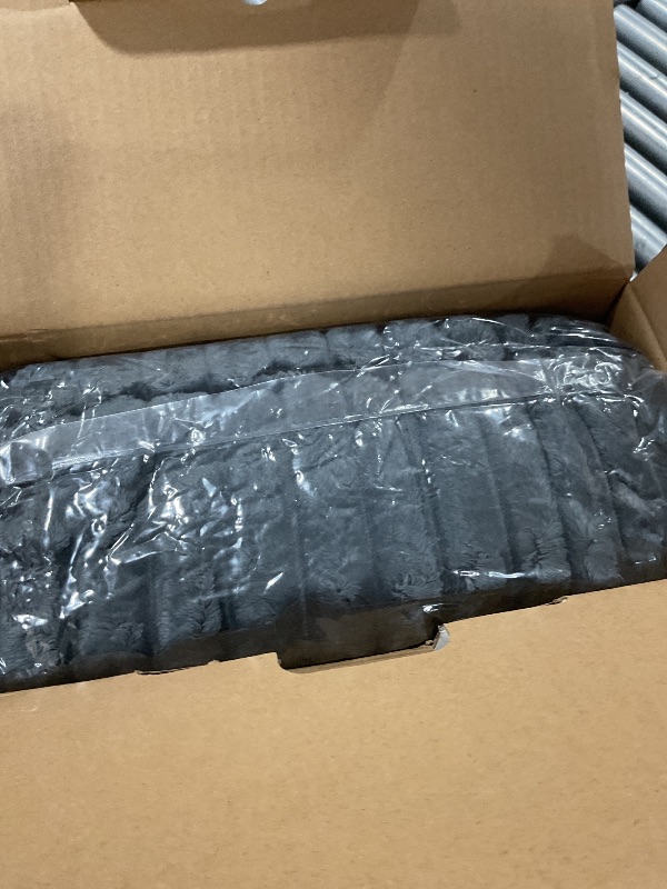 Photo 1 of SEALY Electric Blanket Twin Size, Soft Ribbed Flannel to Sherpa Reversible Heated Blanket with 10 Heat Settings & 1 to 12 Hours Auto-Off Overheat Protection Machine Washable, 62"x84" Charcoal