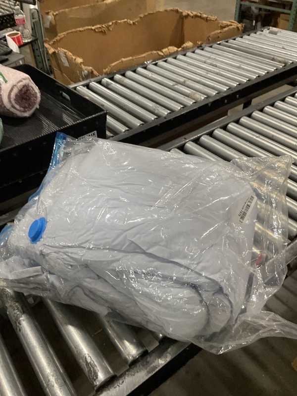 Photo 1 of Sanracie King Comforter Set, Cotton Linen Feel Textured Comforter Set Cornflower Blue, Simple King Bedding Set 3pcs(1 Aesthetic Solid Comforter + 2 Pillowcases) Soft