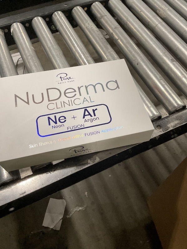 Photo 1 of Pure Daily Care NuDerma Clinical Portable Skin Therapy Wand, Machine with 6 Fusion Neon + Argon Wands – Anti Aging - Clarifying - Skin Tightening & Radiance - Wrinkle Reducing