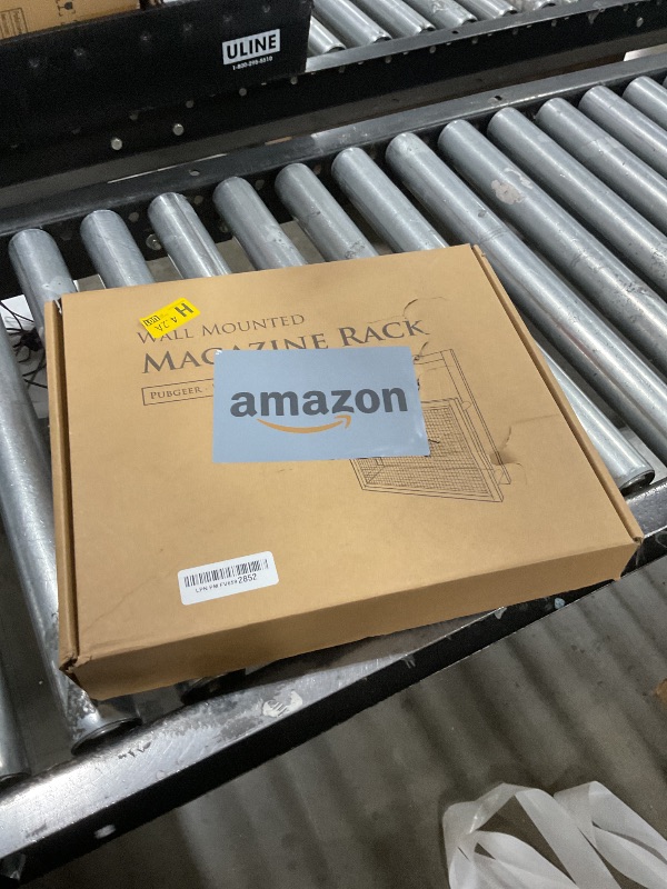 Photo 1 of Pubgeer Wooden Wall Magazine Holder, Boho Style File Organizer,Wall Mounted Magazine Rack, File Holder For Entryway Living Room Kids’ room and Office, Hanging Mail Organizer (Black)