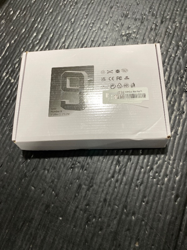 Photo 1 of ISUNMEA 9 Inch Solar Lighted House Numbers for Outside, Light Up Waterproof LED Address Numbers Signs for Houses, Large Personalized Illuminated Exterior Modern House Numbers Light (9-Black, 9IN)