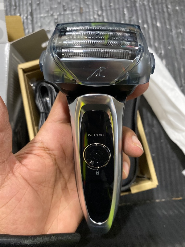 Photo 1 of Panasonic ARC5 Electric Razor for Men with Pop-Up Trimmer, Wet/Dry 5-Blade Electric Shaver with Intelligent Shave Sensor and Multi-Flex Pivoting Head – ES-LV65-S (Silver)