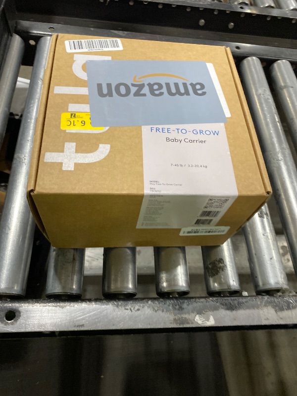 Photo 1 of Baby Tula Cotton Free-to-Grow Baby Carrier - Adjustable, Comfortable, Newborn to Toddler Carrier - Ergonomic Fit for 7lbs to 45lbs - Back & Front Carry Options - Play (Yellow/Hearts)