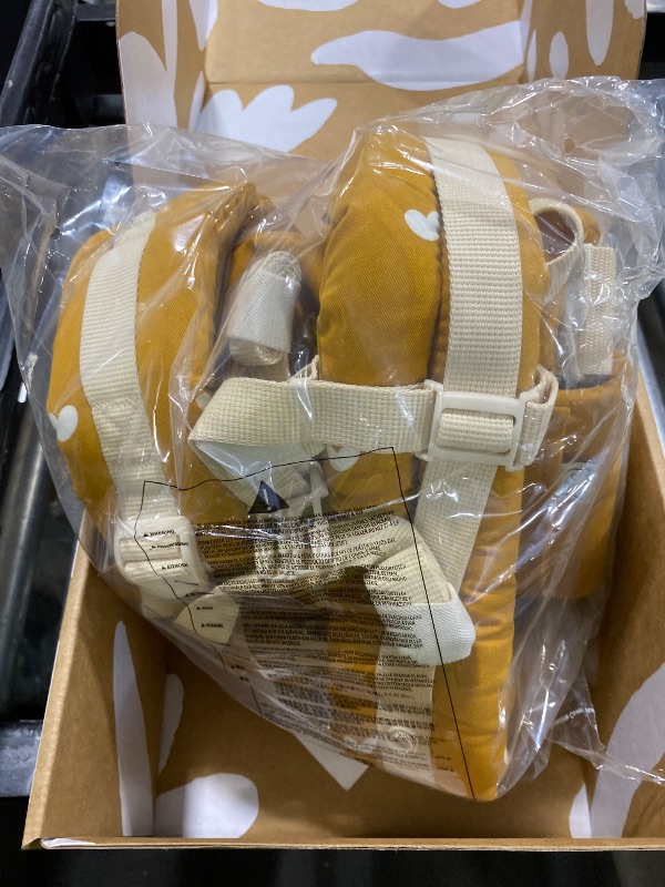 Photo 1 of Baby Tula Cotton Free-to-Grow Baby Carrier - Adjustable, Comfortable, Newborn to Toddler Carrier - Ergonomic Fit for 7lbs to 45lbs - Back & Front Carry Options - Play (Yellow/Hearts)