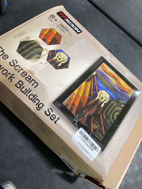 Photo 1 of Sosuy The Scream Building Set- Wall Art Decor Building Blocks for Adults. Home Decor Room Decor Aesthetic Christmas Halloween Birthday Thanksgiving for Kids Boys Girls Men, Women and Art Lovers Gift