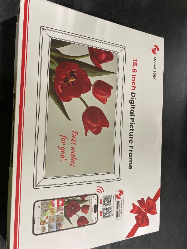 Photo 1 of GREATBIGCANVAS Backlit Tulip Flowers Against White White Framed Wall Art Print, Artwork