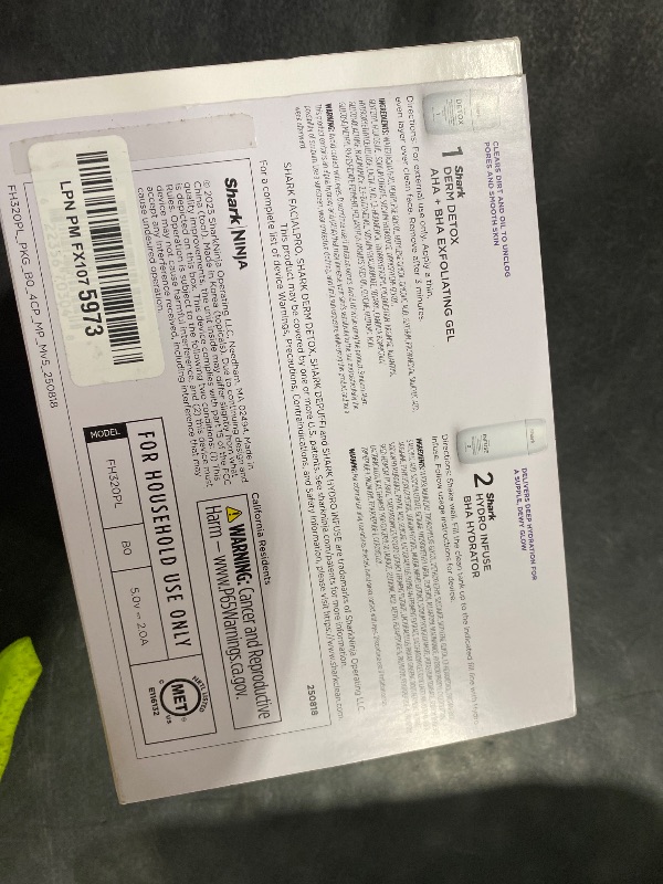 Photo 1 of Shark FacialPro Glow at-Home Hydro-Powered Facial System with DePuffi Hot & Cold Therapy – Professional Spa Skincare Device for Pore Cleansing, Hydration, & Radiant Glow, Lilac, FH320PL