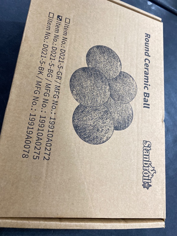 Photo 1 of Stanbroil Ceramic Balls - 5” Round Fire Stones for Fire Pit Fire Bowl and Fireplace - Set of 6, Beige