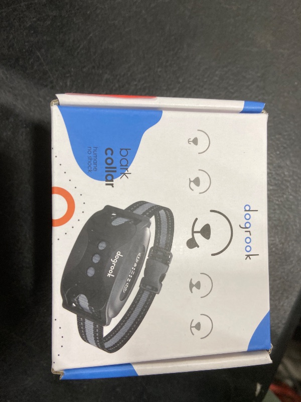 Photo 1 of DogRook Rechargeable Dog Bark Collar - No Shock Training Smart Collar - Beep & Vibrating - Anti Bark Collar for Large Dog, Medium & Small Dog - No Shock Bark Collar - 12-110 lbs