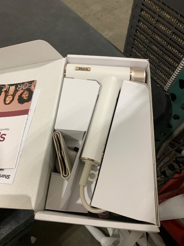 Photo 1 of Shark SpeedStyle Essential High-Velocity Dryer with Concentrator, Lightweight, Ionic, No Heat Damage, Best for Straight and Wavy Hair, Silk HD301