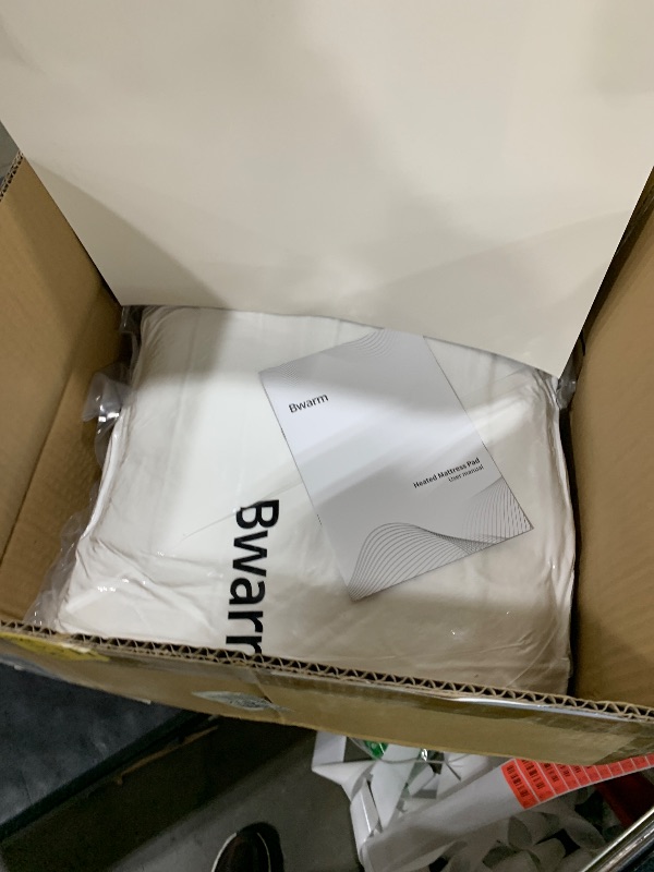 Photo 1 of Bwarm Premium Multi-Zone Heated Mattress Pad Cal King, Dual Control 72" x 84", 9 Heat Settings, 1-12 Hours Auto Off, Individual Body & Feet Settings, Removable Comfort Layer, Machine Washable