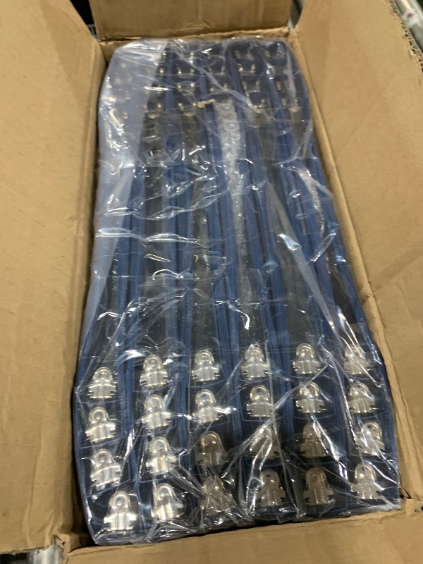 Photo 1 of Henoyso 48 Pcs 3 Ring Binder 0.5 Inch Round Fits Letter Size 8.5'' x 11'' Paper Plastic Flexible Binder Bulk Holds 140 Sheets with 1 Pockets Versatile Organizer for Home Office School (Navy Blue)