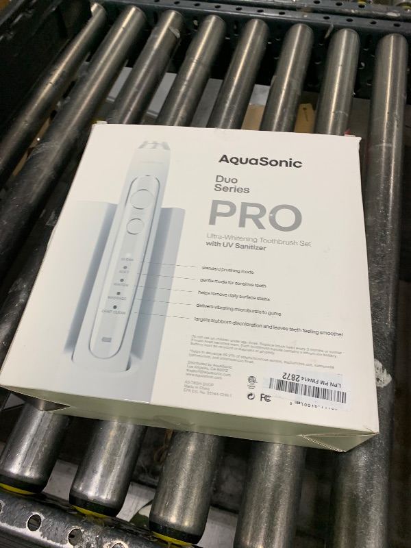 Photo 1 of Aquasonic Duo Series PRO UV - ADA Accepted Electric Toothbrushes with UV Sanitizer - Inductive Charging Base - 5 Modes with Smart Timers - 10 Proflex Brush Heads & 2 Travel Cases
