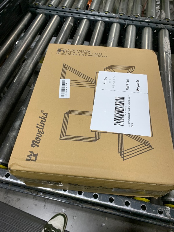 Photo 1 of novelinks Transparent 4" x 6" Photo Cases and Clear Craft Keeper with Handle, 16 Inner Photo Organizers & Photo Storage Box, Plastic Photo Storage Containers (Multi-colored)