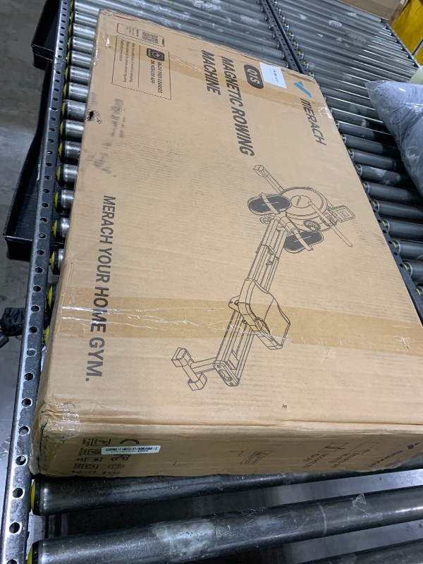 Photo 1 of Merach Rowing Machine, Magnetic Rower Machine for Home, 16 Levels of Quiet Resistance, Dual Slide Rail with Max 350lb Weight Capacity, App Compatible with LCD Monitor, Q1S