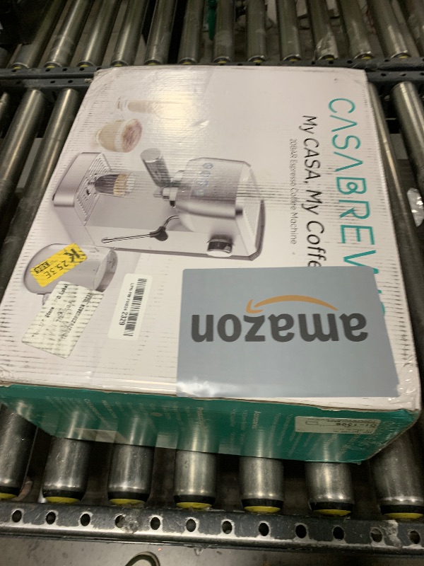 Photo 1 of CASABREWS 3700 Essential Espresso Machine 20 Bar, Stainless Steel Cappuccino & Latte Machine with Steam Frother for Home, 43.9oz Water Tank, Coffee Gift for Women & Men, Silver