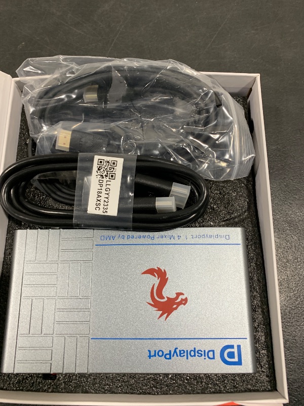 Photo 1 of DICHEN DMA 4K Fuser Combiner Display Overlay Adapter,1K360HZ/2K240HZ/3K165HZ/4K120HZ HD Multimedia Interface Synthesizer,DisplayPort v1.4,Lossless Transmission,Supply for Gaming Conferencing,Bank Data Centers