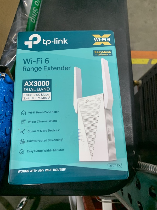 Photo 1 of TP-Link AX3000 WiFi 6 Range Extender | PCMag Editor's Choice | Dual-Band Wireless Repeater w/Ethernet Port | Up to 2400 Sq. Ft., 64 Devices | Internet Signal Booster | APP Setup | EasyMesh (RE715X)