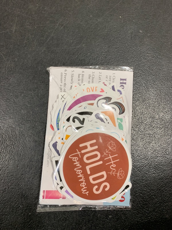 Photo 1 of 100 Pack Inspiring Christian Stickers for Water Bottles, Laptops, Phone Cases, Waterproof Vinyl, Religious Easter Gifts, Bible Verse Stickers, Christian Gifts for Kids, Teens, Girls and Boys (Faith)