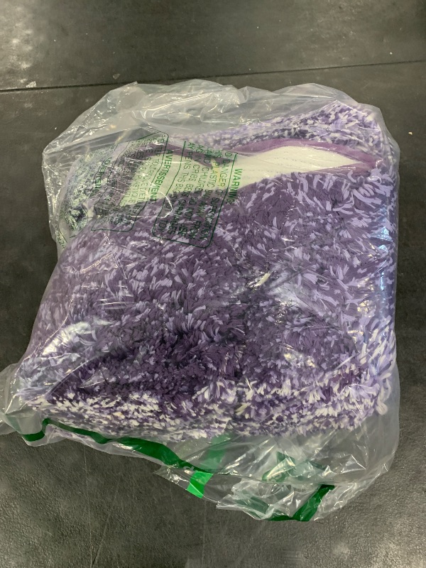 Photo 1 of Arotive Bathroom Rugs Set 3 Piece, Extra Soft and Absorbent Bath Rugs, Machine Wash Dry Bath Mats for Bathroom, Toilet, Tub and Shower, 24x16, 36x24 and U-Shaped 24x20, Dark Purple