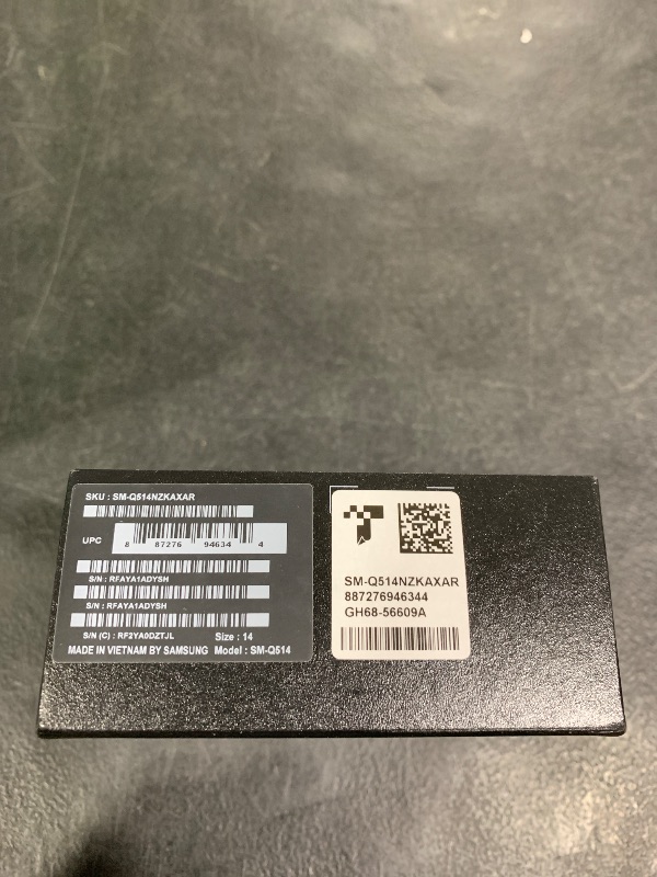 Photo 1 of SAMSUNG Galaxy Ring, AI Smart Ring, Size First w/Sizing Kit, No App Subscription, Fitness Monitor, Sleep Tracker, Up to 7-Day Battery, Size 14, Titanium Black [US Version, 1Yr Manufacturer Warranty]