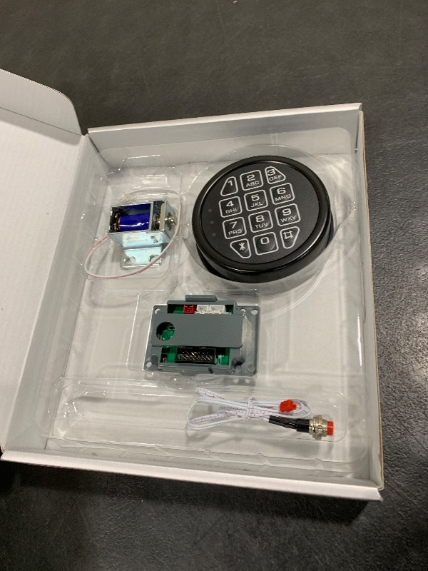 Photo 1 of Electronic Safe Lock Replacement Keypad with Solenoid Lock, Gun Safe Lock with Programmable Electronic Keypad, Lock Fits High Security Safe Box and Security Cabinet