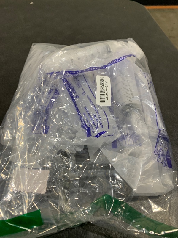 Photo 1 of 10 Pack 60ml Syringes Without Needle, Sterile & Individually Sealed, Large Plastic Syringes for Liquid, Precise Measuring for Pet Feeding, Scientific Labs & Dispensing