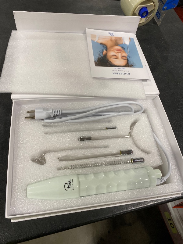 Photo 1 of Pure Daily Care NuDerma Clinical Portable Skin Therapy Wand, Machine with 6 Fusion Neon + Argon Wands – Anti Aging - Clarifying - Skin Tightening & Radiance - Wrinkle Reducing