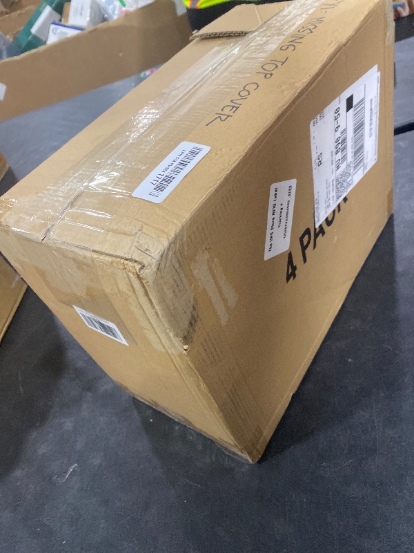 Photo 1 of YFXCVSL 4 Tier Plastic Storage Bins with Lid 24QT, Stackable Storage Containers with Wheels, Folding Storage Boxes, Collapsible Storage Bins, Closet Organizers and Storage for Living Room,Office,Dorm