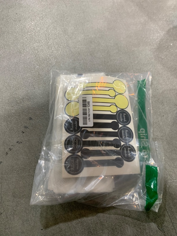 Photo 1 of (200Pcs)100pcs Translucent Plastic Bags/Bakery Bags with 100pcs Hand made Stickers for Cookie Cake Chocolate Candy Snack Wrapping Good for Bakery Party Supplies