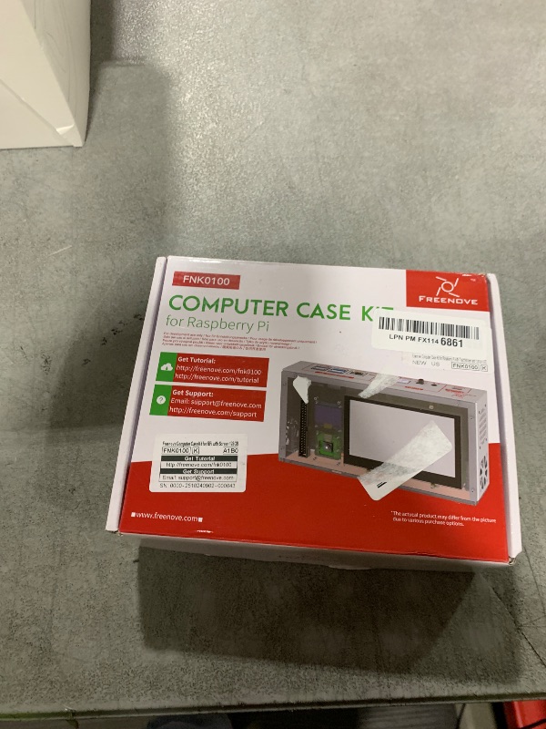 Photo 1 of FREENOVE Raspberry Pi 5 Case with Screen (4.3'' Touchscreen), 128GB M.2 NVMe SSD 800 MB/s, 5 MP Camera, OLED Screen, Stereo Speakers, 3.5 mm and Optical Audio (S/PDIF)