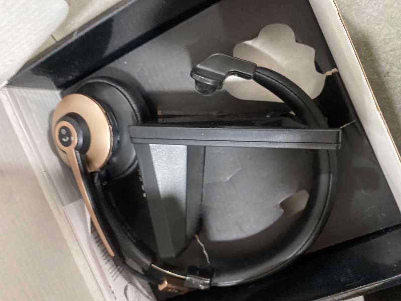 Photo 1 of Wireless Headset with Mic for Work, Wireless Headset with Microphone (Noise Cancelling & Mute Button, USB Dongle & Charging Base), Bluetooth Headphones for Home/Office/Computer/Laptop/Phone/Teams/Zoom