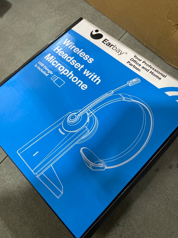 Photo 1 of Wireless Headset with Mic for Work, Wireless Headset with Microphone (Noise Cancelling & Mute Button, USB Dongle & Charging Base), Bluetooth Headphones for Home/Office/Computer/Laptop/Phone/Teams/Zoom