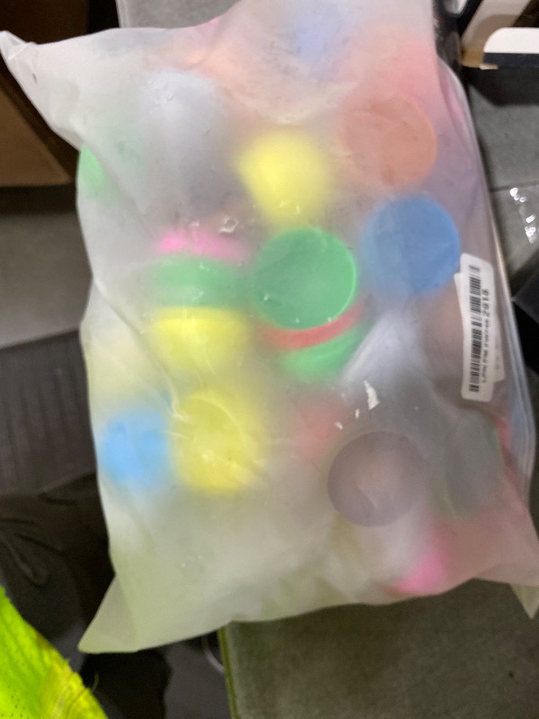 Photo 1 of 100 PCS Colored Round Plastic Balls Bulk 1.75 Inch Semi Transparent Balls for DIY Crafts Party Favors and Collectibles(Random Color)