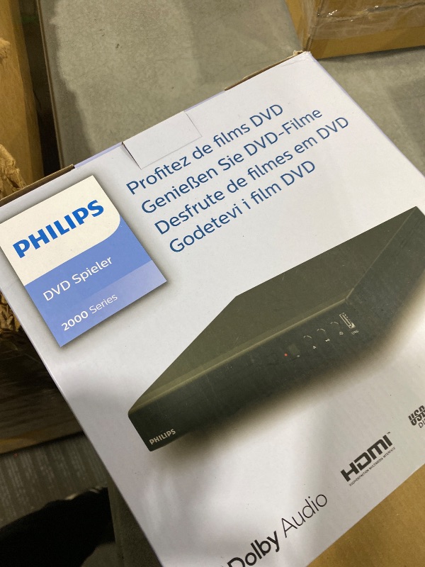 Photo 1 of Philips All Multi Region Zone Free PAL/NTSC DVD Player HDMI 1080p (Black)