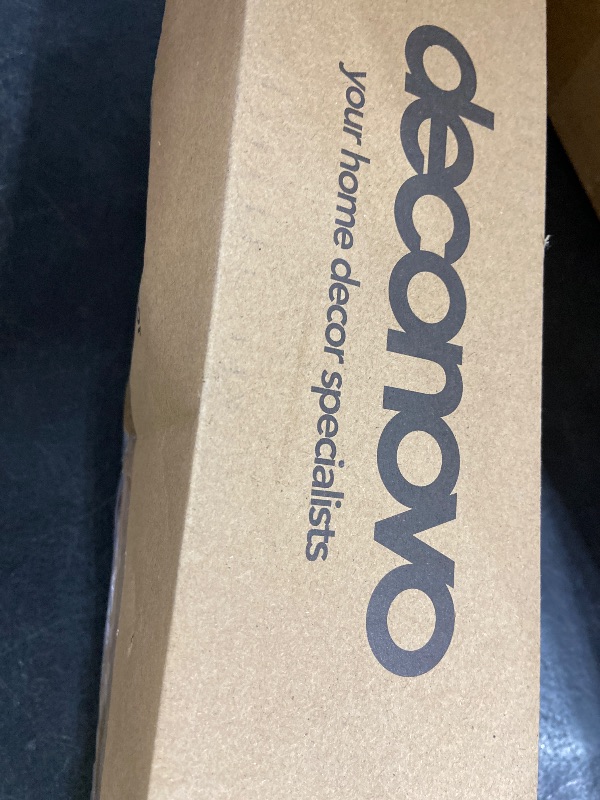 Photo 1 of Deconovo Adjustable 3/4 Inch Curtain Rod 66?120 Inch Long with Black Finish & Decorative Finials, Heavy Duty Metal Window Rod Includes Wall?Mount Hardware, Fits Grommet Rod Pocket Back Tab Drapes