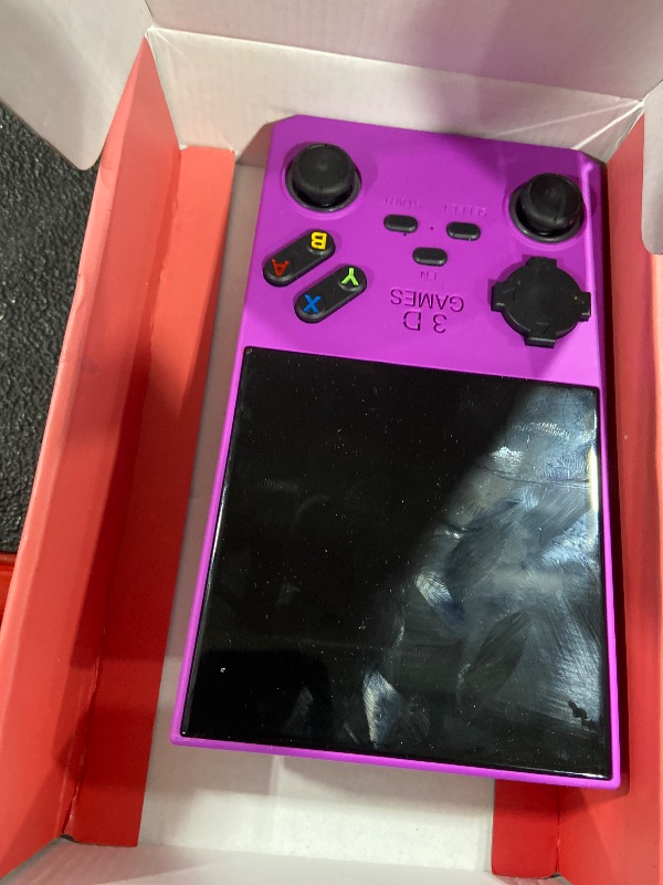 Photo 1 of GWALSNTH V40 MAX Retro Handheld Game Console, 40000 Games Preloaded 256G TF Card, Built-in 49+ Emulators, 4.0 Inch 4K HD IPS Screen, 4000mAh Battery, Portable Pocket Video Game Console (Purple Color)