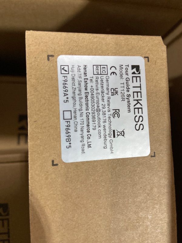 Photo 1 of Retekess TT126 Factory Tour Guide System, Assisted Listening System, Digital Technology, Stylish, Tour Guide Headsets for Plant, Church, School (1 Transmitter and 15 Ear Receivers)