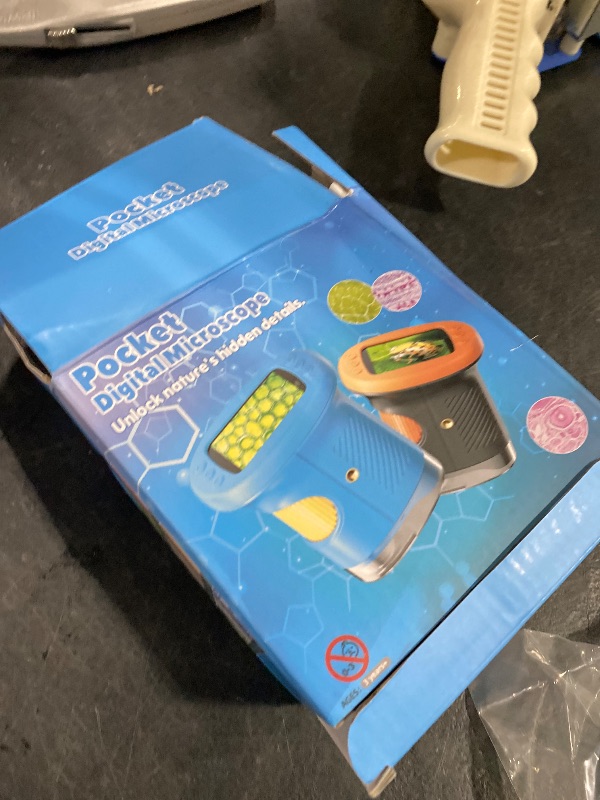 Photo 1 of 1000X Handheld Microscope for Kids, 4K 2.4" Screen Digital Kids Microscopes with 12 Slides, Portable Edu Toys Gifts for Age 3 4 5 6 7 8 9 10 11 12 Year Old Boys Girls Children Students(Blue)