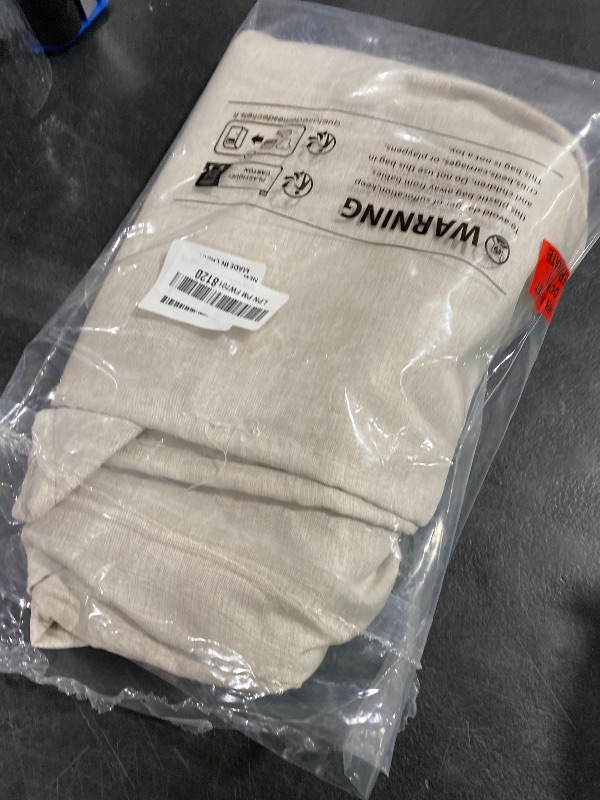 Photo 1 of MIULEE Extra Long Linen Shower Curtain 90 Inches Long with 12 Metal Hooks Washable Beige Fabric Shower Curtain Set Waterproof Neutral Thick Cloth Shower Curtains for Bathroom Hotel Bathtub, Cream