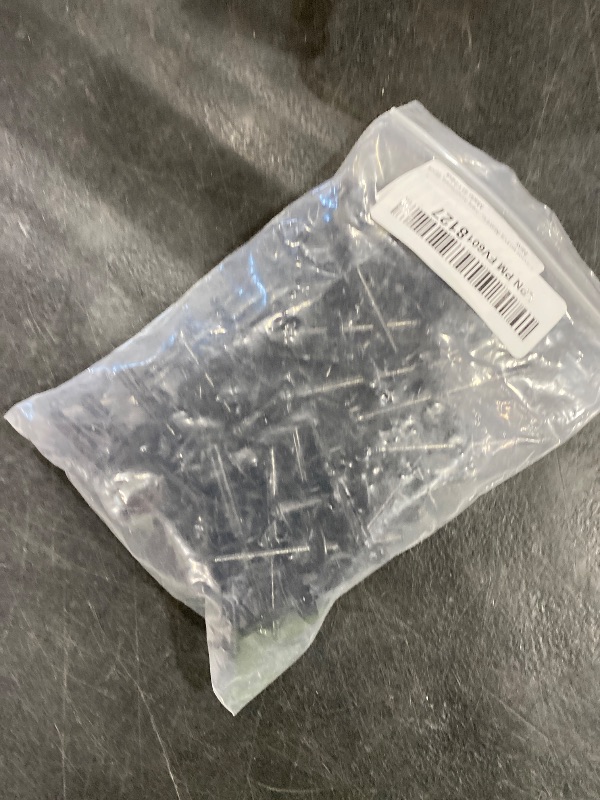 Photo 1 of Jiozermi 60 Pcs Aluminum Blind Rivets, 3/16” x 1” Pop Rivets Assortment, Black