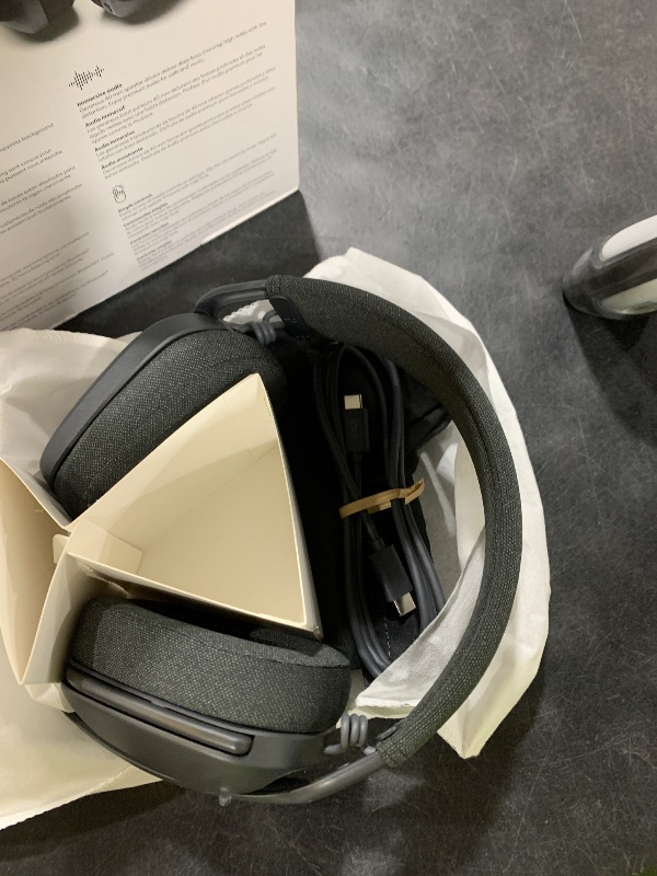 Photo 1 of Logitech Zone Vibe 100 Lightweight Wireless Over Ear Headphones with Noise Canceling Microphone, Advanced Multipoint Bluetooth Headset, Works with Teams, Google Meet, Zoom, Mac/PC - Graphite